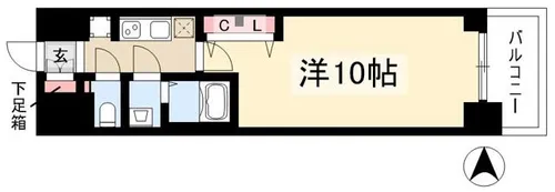 プレサンス丸の内フォート【10階】の間取り