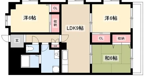 HILLS21【201号室】の間取り