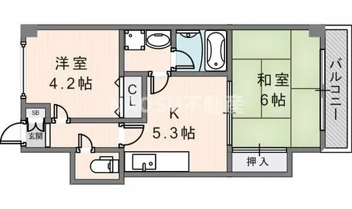 パルティグⅡ【312号室】の間取り