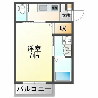 KTIレジデンス加島Ⅵ【1階】の間取り