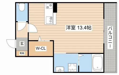 シャーメゾン138【0206号室】の間取り