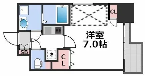 セイワパレス玉造上町台【2階】の間取り