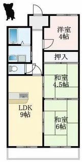 大阪府堺市中区深阪4丁【マンション】の間取り