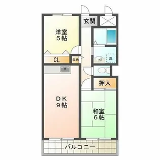 エトワール西神戸【3階】の間取り