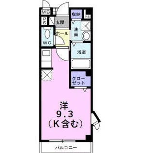 ラピスラズリ【201号室】の間取り