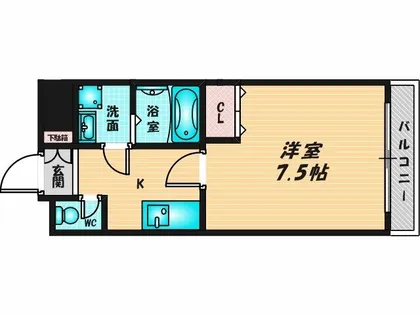 シエテ東大阪【2階】の間取り