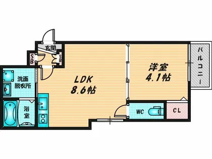 F asecia bonheur【3階】の間取り
