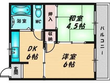 ロイヤル池田【2階】の間取り