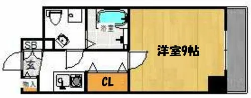 プラディオ天満セレニテ【9階】の間取り