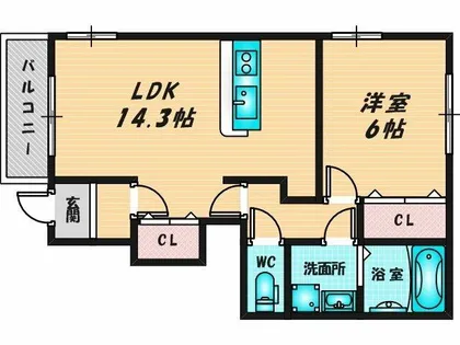 メゾン・ベル・カルムⅠ【1階】の間取り
