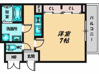 ロイヤルコート巽北【3階】の間取り
