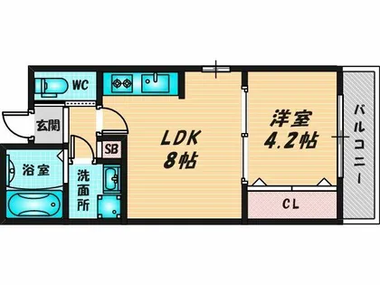 H-Maison大蓮南Ⅱ【2階】の間取り