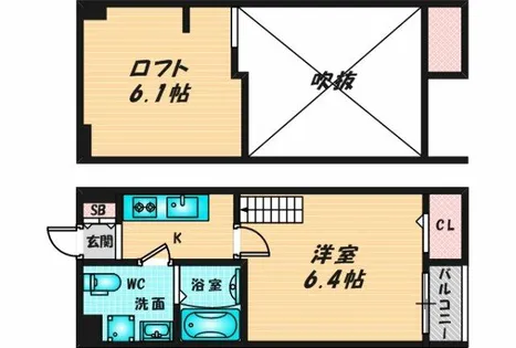 ノスタルジック金岡【2階】の間取り