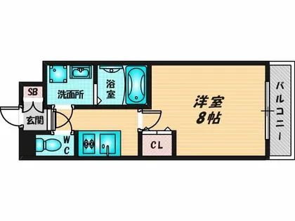 La Douceur荒本【4階】の間取り