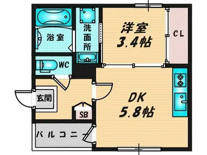 ハーモニーテラス小路Ⅱ【1階】の間取り