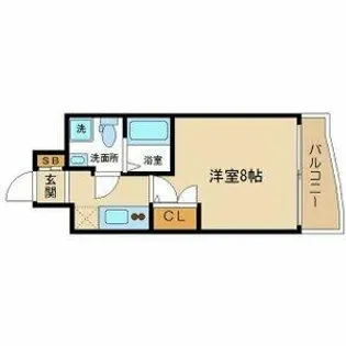 TLRレジデンス高井田【7階】の間取り