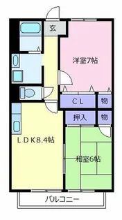 大阪府松原市三宅東5丁目【アパート】の間取り