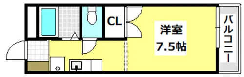 ハイツホシガキ【1階】の間取り