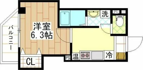 みおつくし京橋【5階】の間取り