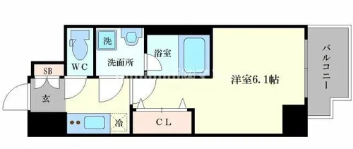 LC天王寺ヒルズ【13階】の間取り
