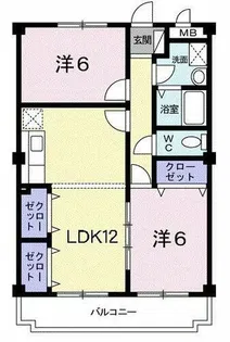 エステート光【208号室】の間取り