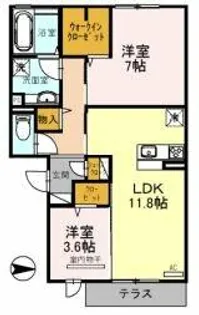 ボヌール【3階】の間取り