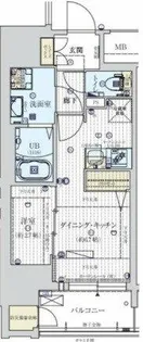 大阪府大阪市東成区深江南1丁目【マンション】の間取り