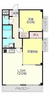 グランドゥール【2階】の間取り