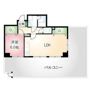 第17オーシャンビル【6階】の間取り