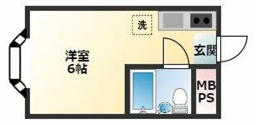 グランドハイツ平野西【2階】の間取り