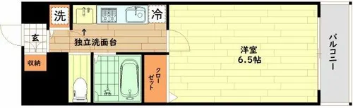 ライジングコート梅田サンライズ【2階】の間取り