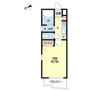 セレーノ県庁前【0101号室】の間取り