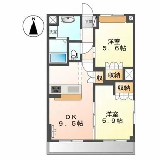 リセス ヴィレッジ【3階】の間取り