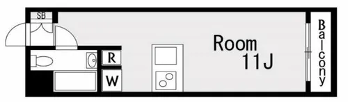匠空天満【4階】の間取り