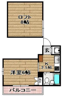 アップルハイツ富田【403号室】の間取り