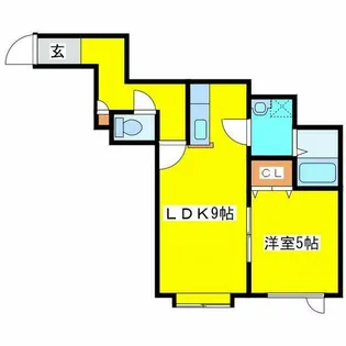 エルズカーサⅢ【2階】の間取り