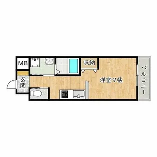 ファミール綾園【2階】の間取り