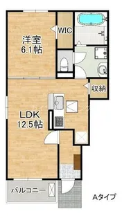 クラベジーナレジデンスⅠ【1階】の間取り