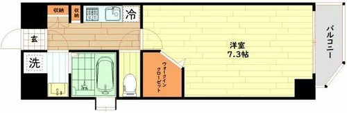 J-BRIGHT UMEDA KITA【5階】の間取り