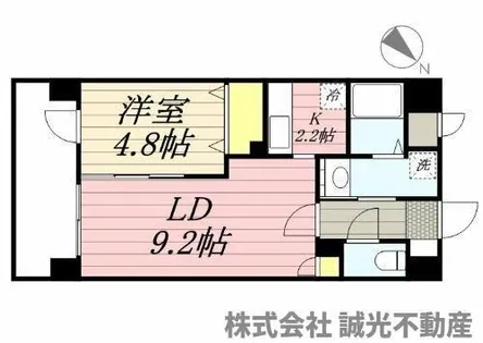 グロースメゾン博多山王【8階】の間取り