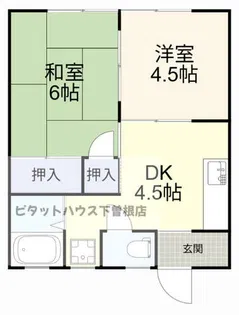 上塚荘【102号室】の間取り