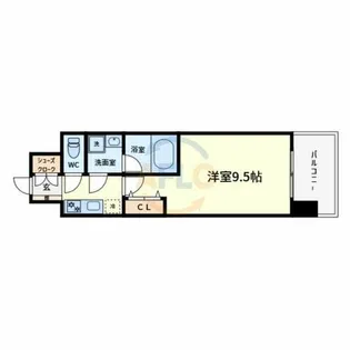 スプランディッド堺東Ⅲ【7階】の間取り