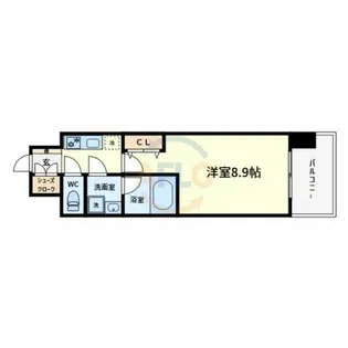 スプランディッド堺東Ⅲ【6階】の間取り
