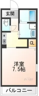 兵庫県西宮市名次町【アパート】の間取り