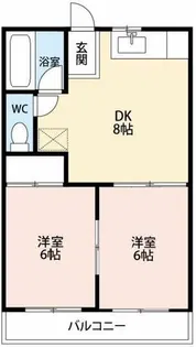 ハイツパー72 A棟【203号室】の間取り