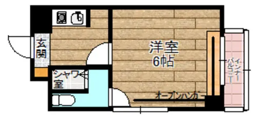 ダイコウレストハウス芥川【1階】の間取り