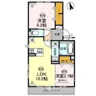 Famille 煌星【2階】の間取り