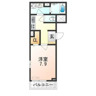 プラザ九源Ⅲ【3階】の間取り