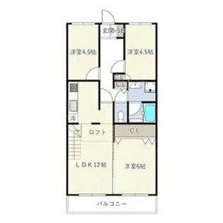 グランデフュエルーザ【3階】の間取り