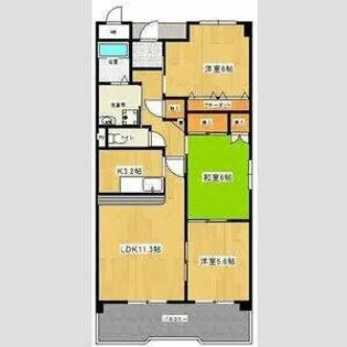 エルグランデ豊が丘【4階】の間取り